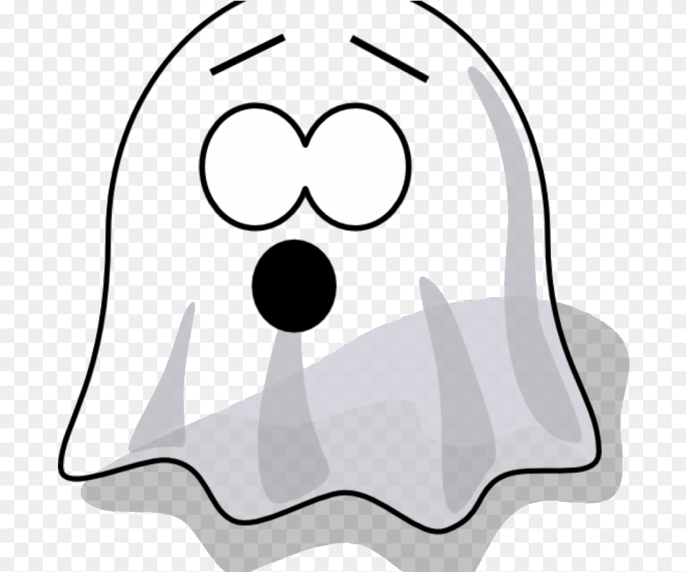 Ghost Cute Clipart Scared Clip Art At Clker Vector Ghost Cartoon, Clothing, Hat, Cap, Hardhat Free Transparent Png