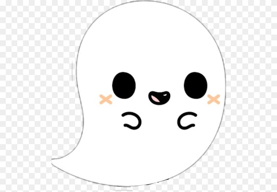 Ghost Cute Tumblr Halloween Freetoedit Cute Ghost Background, Stencil Free Transparent Png