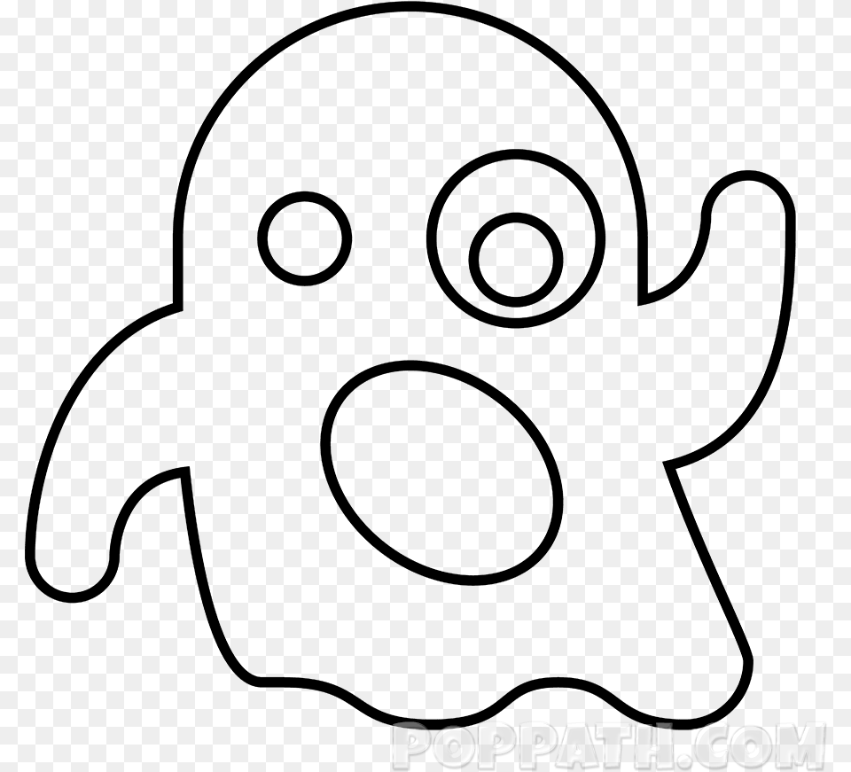 Ghost Emoji Emojis Black And White Ghost Png Image