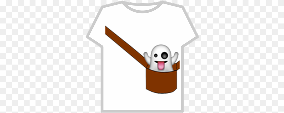 Ghost Emoji In A Bag Roblox Bongo Cat In A Bag Roblox, Clothing, T-shirt Free Png Download