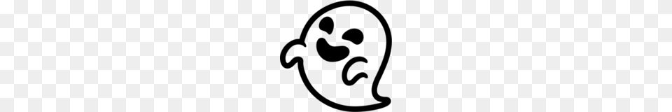 Ghost Emoji On Google Android, Gray Png Image