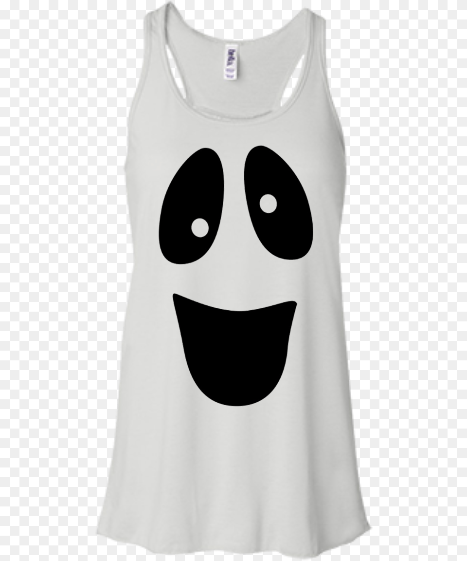 Ghost Face Funny Shirt Hoodie Tank Bella Canvas Ladies39 Flowy Racerback Tank, Clothing, Tank Top, Adult, Female Free Png