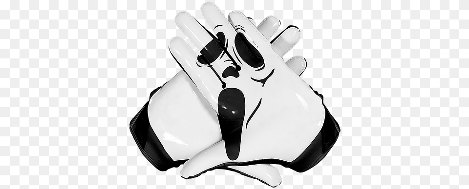 Ghost Face Nekton Speed 20 Gloves Cheap Cool Football Gloves, Baseball, Baseball Glove, Clothing, Glove Png
