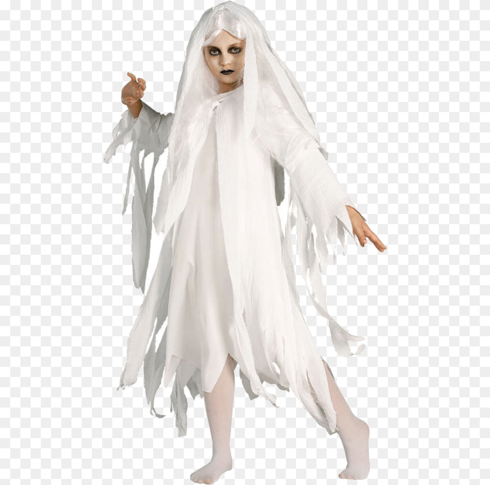 Ghost Girl, Clothing, Costume, Person, Fashion Png Image