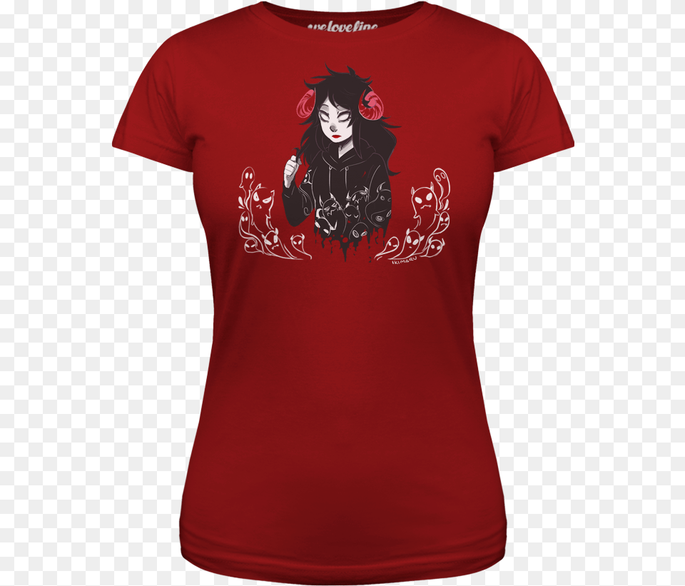 Ghost Girl, Clothing, T-shirt, Adult, Female Free Png