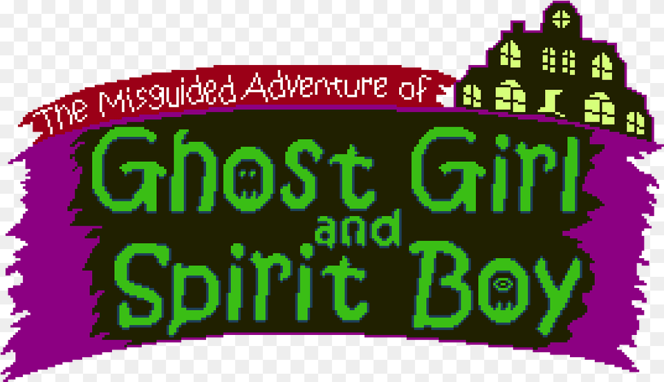 Ghost Girl And Spirit Boy Illustration, Text, Scoreboard Png Image