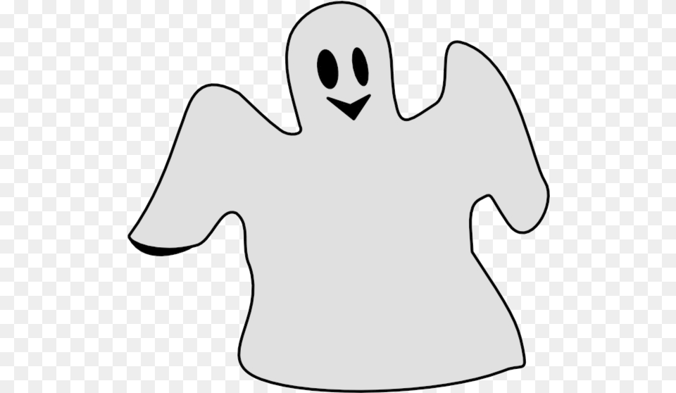 Ghost Girl Cliparts Grey Clipart Transparent, Stencil, Clothing, T-shirt, Bow Png Image