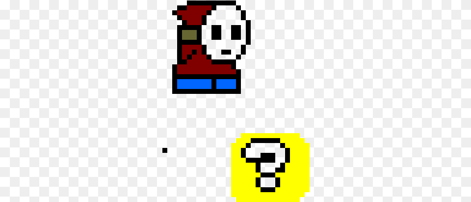Ghost Guy And Lucky Block Minecraft Pixel Art Png Image