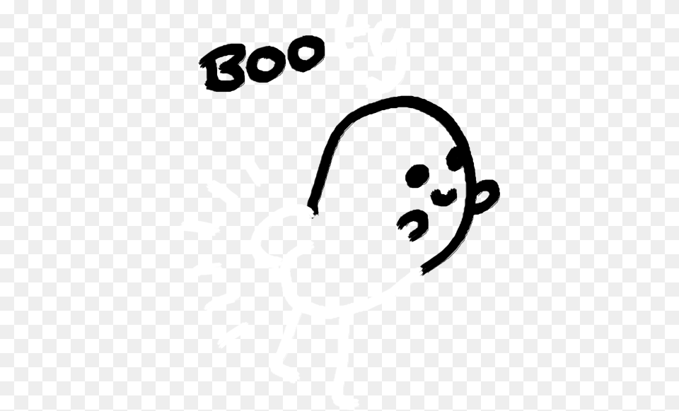 Ghost Halloween Clip Art Boo Cute Ghost, Stencil, Animal, Kangaroo, Mammal Free Transparent Png