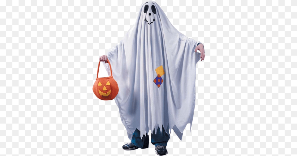 Ghost Halloween Costume Costumes Ghost Costume For Kids, Cape, Fashion, Clothing, Accessories Free Png Download