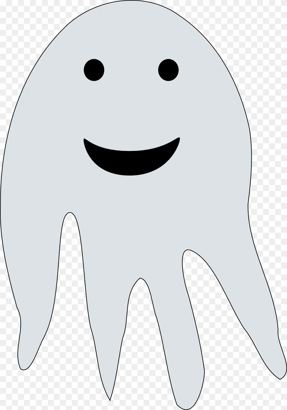 Ghost Happy Halloween Photo Cartoon Soul, Cutlery, Fork, Stencil, Plush Free Png Download