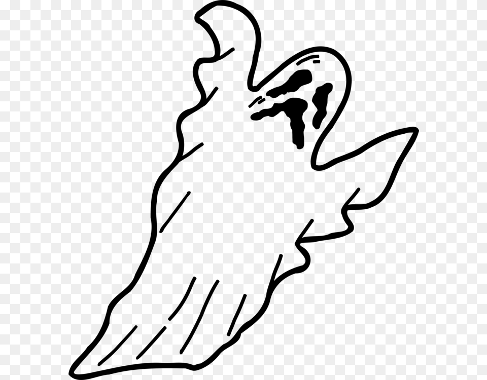 Ghost Haunted House Horror, Gray Free Png