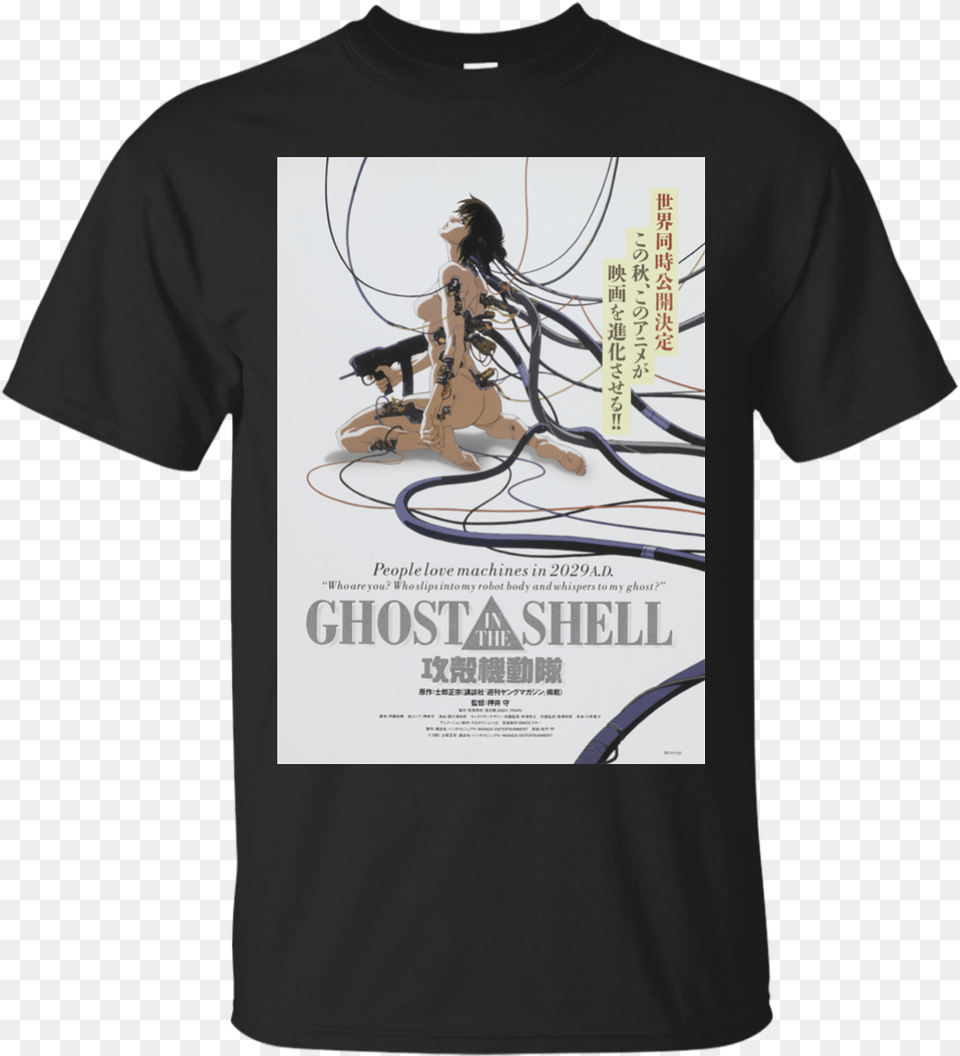 Ghost In The Shell Anime Movie Poster, Clothing, T-shirt, Adult, Female Free Transparent Png