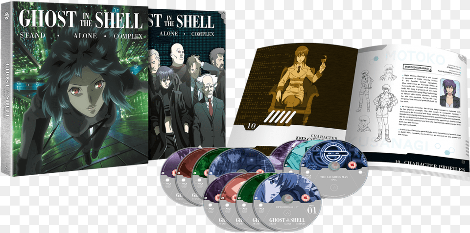 Ghost In The Shell Ghost In The Shell Stand Alone Complex Complete Series, Book, Publication, Adult, Person Png