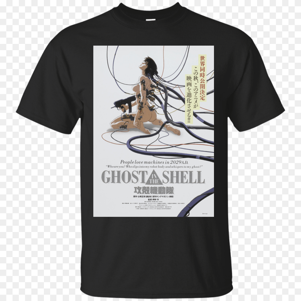 Ghost In The Shell Movie Poster T Shirt, Clothing, T-shirt, Adult, Female Free Transparent Png