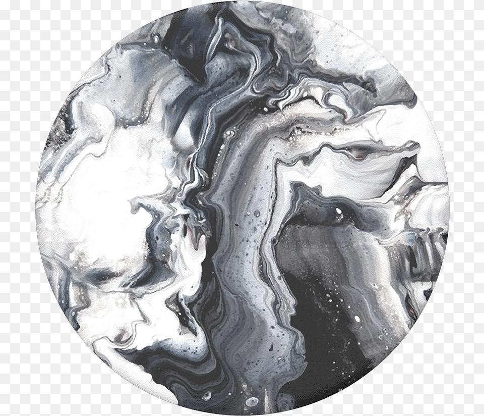 Ghost Marble Popsocket, Art, Painting, Ice, Accessories Free Png Download