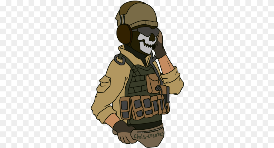 Ghost Mw2 Tumblr Sniper, Baby, Person, Cartoon Free Transparent Png