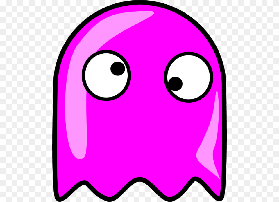 Ghost Pacman Pink Pac Man Ghost, Cap, Clothing, Hat, Swimwear Free Png Download