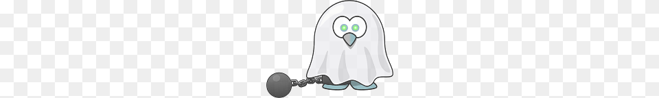 Ghost Penguin With Ball And Chain Png Image