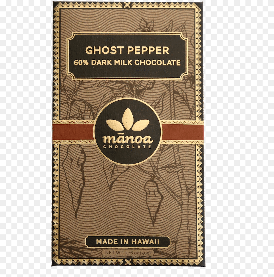 Ghost Pepper Bar 60 Manoa Milk Chocolate, Book, Publication, Novel, Advertisement Free Png