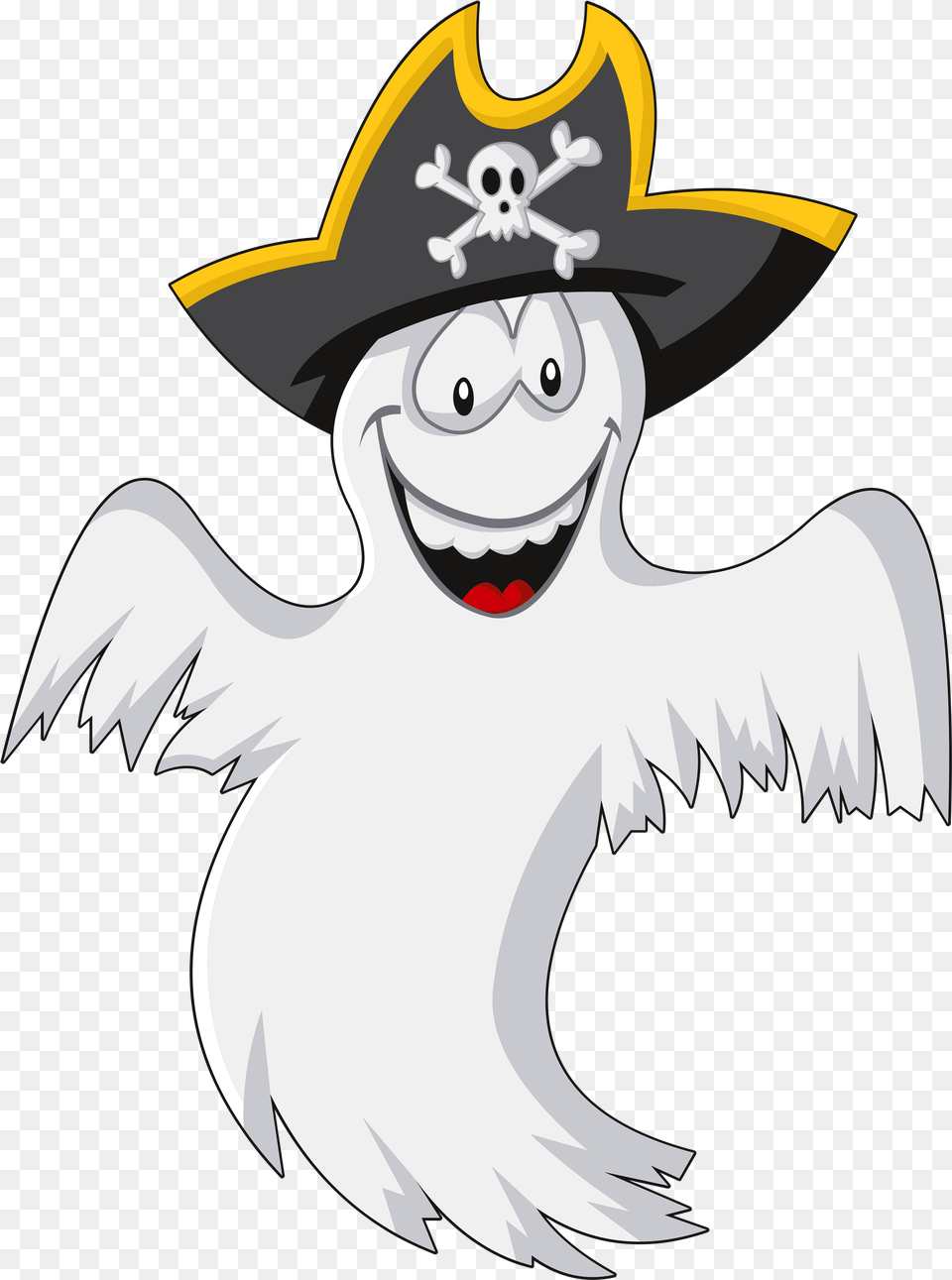 Ghost Pirate Ghost Clipart, Clothing, Hat, Face, Head Free Png