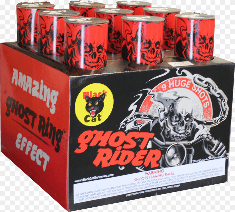 Ghost Rider Black Cat Fireworks, Cup, Alcohol, Tin, Can Png
