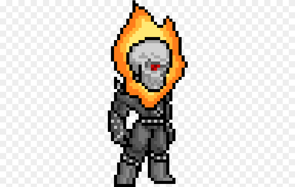 Ghost Rider Ghost Rider Pixel Art Free Transparent Png