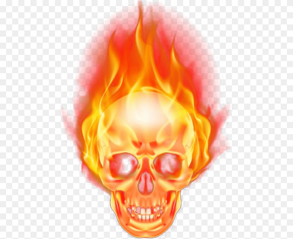 Ghost Rider Head, Fire, Flame, Chandelier, Lamp Free Transparent Png