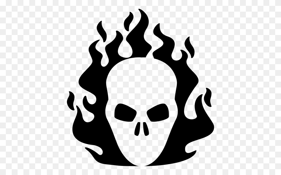 Ghost Rider Rubber Stamp Stampmore, Gray Png