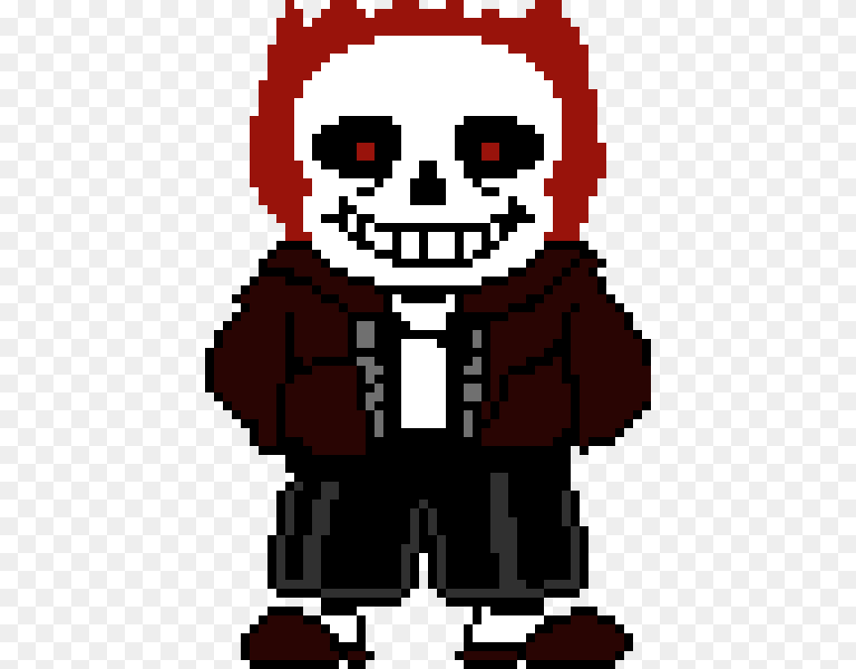 Ghost Rider Sans Sprite Pixel Art Maker, Scoreboard, Qr Code Png