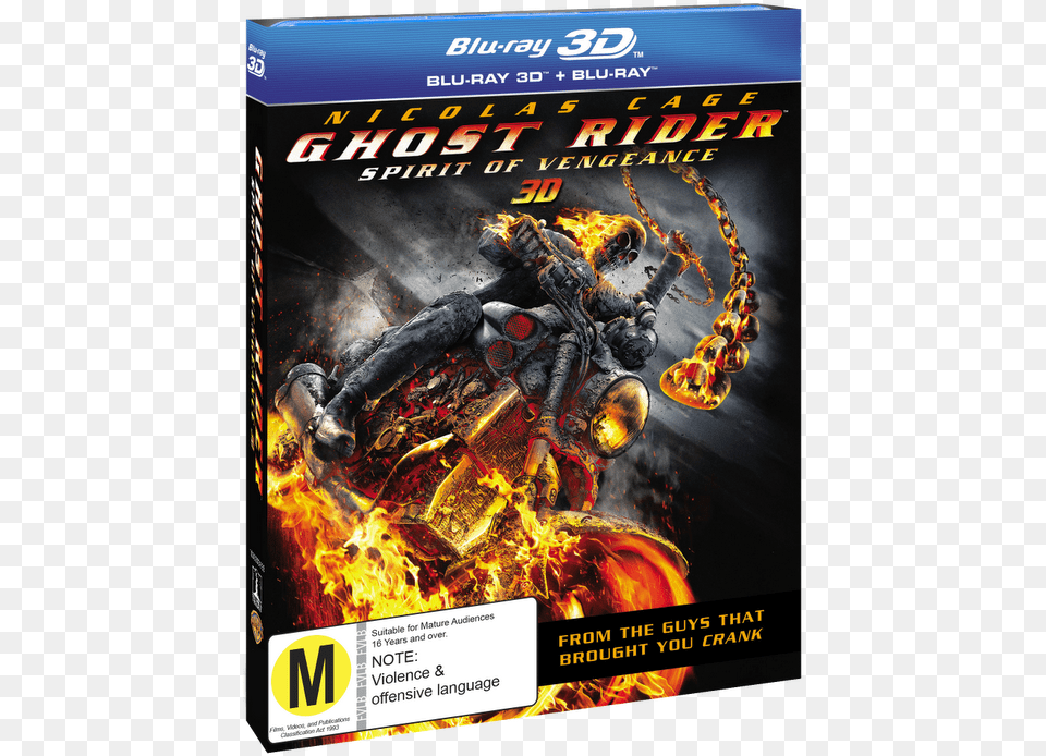 Ghost Rider Spirit Of Vengeance Dvd, Book, Publication, Advertisement, Poster Png Image