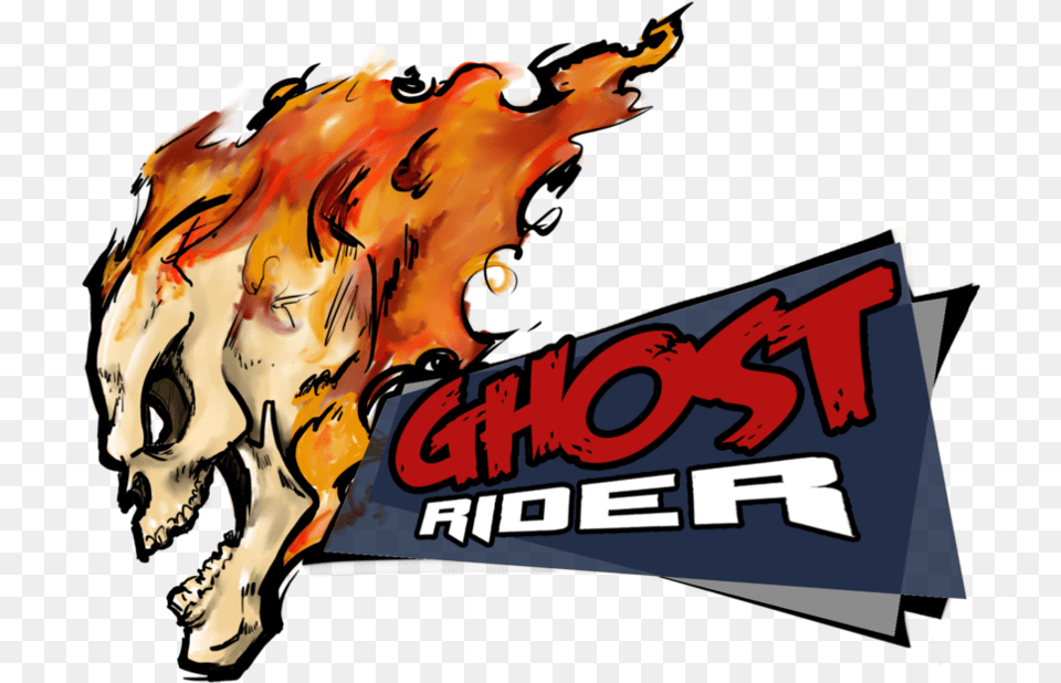 Ghost Rider Vector Freeuse Library Ghost Rider Cartoon, Person, Fire, Flame Free Png