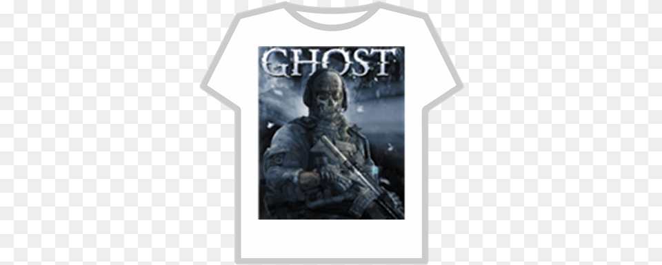 Ghost Roblox Modern Warfare 2 Ghost Comic, Clothing, T-shirt, Adult, Male Png Image