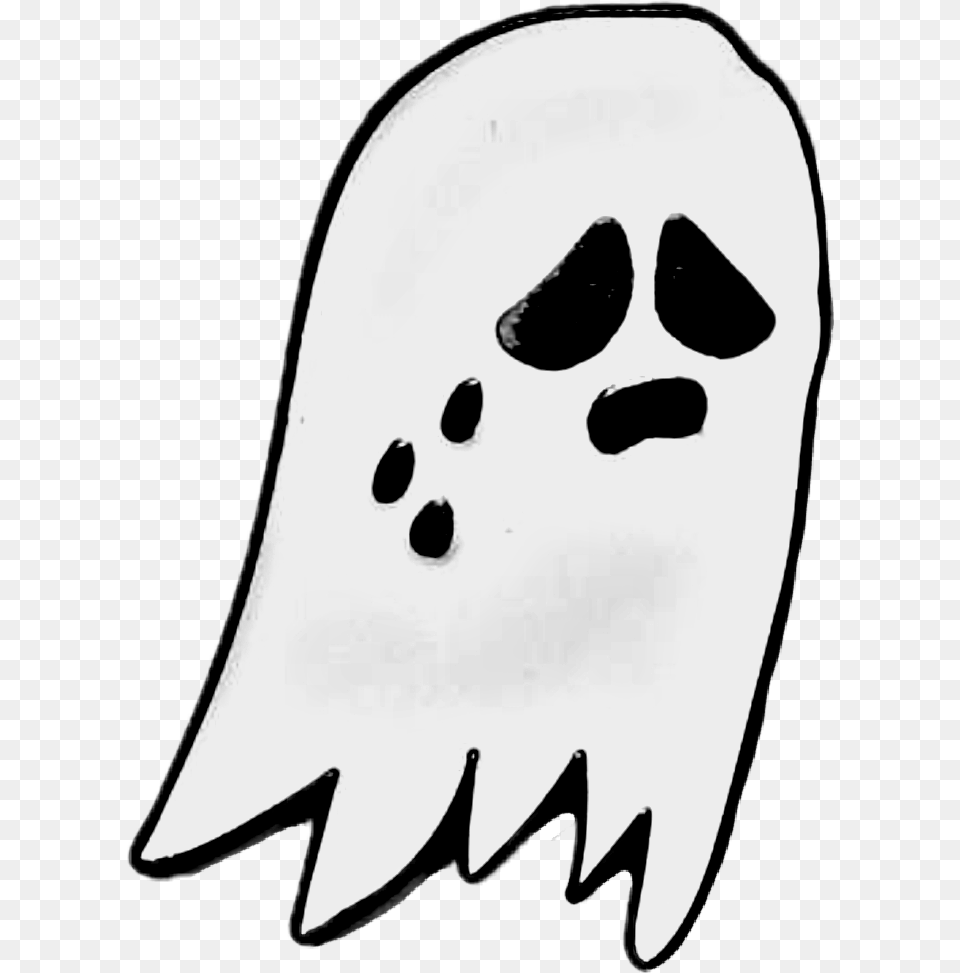 Ghost Sad Cute Blackandwhite Boo Ooh Tears Crying Boo Ghost Crying, Stencil, Person, Face, Head Free Transparent Png