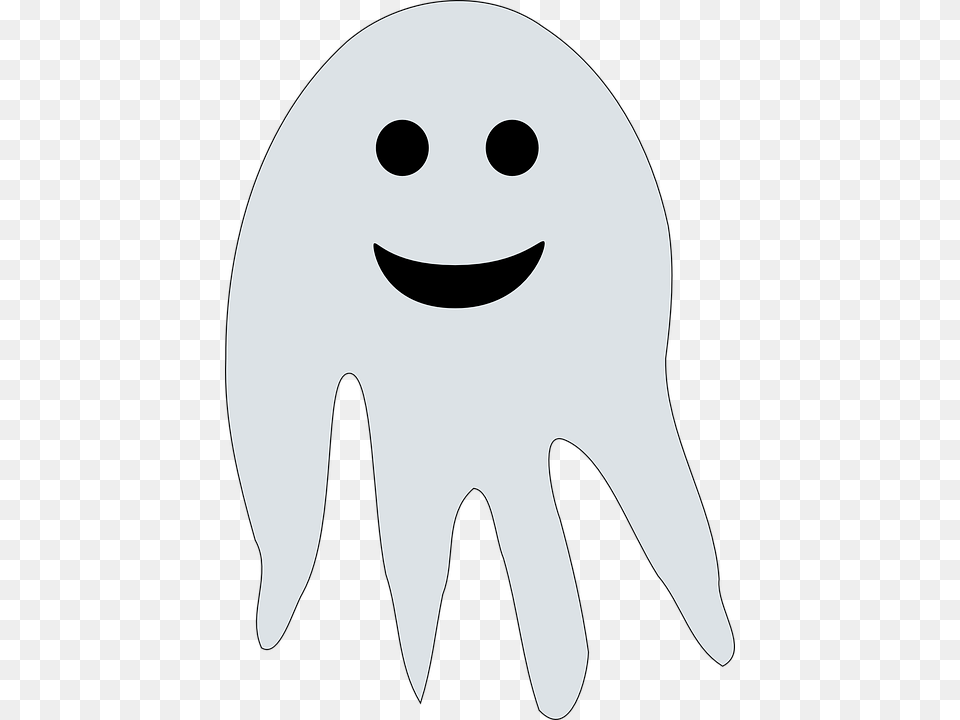 Ghost Scare Halloween Horror Dead Haunted Creepy Cartoon Soul, Stencil, Logo Png