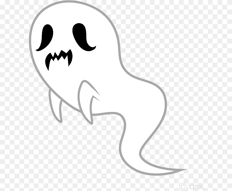Ghost Scary Clipart Picture Ghost Clipart, Stencil, Animal, Fish, Sea Life Free Transparent Png