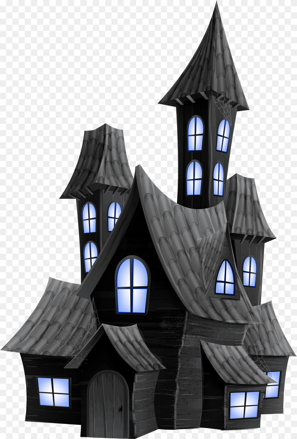 Ghost Scary Halloween House Scary House Clip Art Free Transparent Png