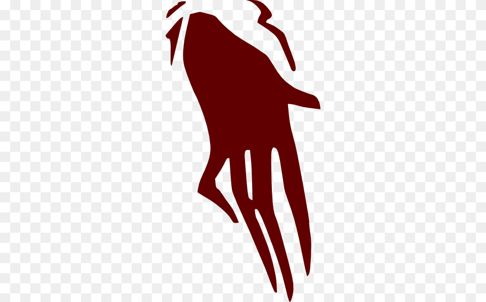 Ghost Scary Hand Clip Art, Body Part, Person, Stencil, Adult Free Png