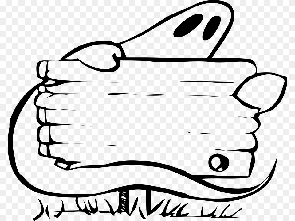 Ghost Signpost Sign Cartoon Halloween Spirit Ghost With Sign Clipart, Gray Free Transparent Png