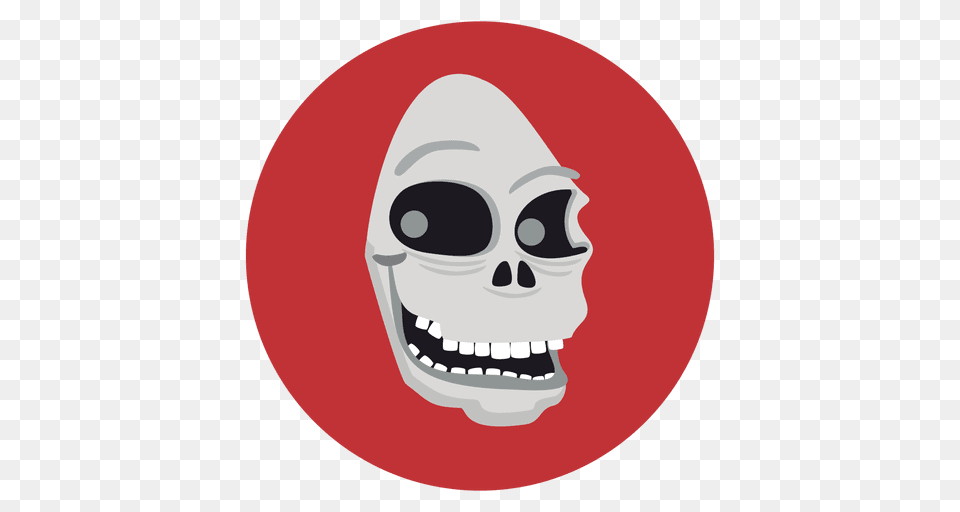 Ghost Skull Circle Icon, Body Part, Mouth, Person, Teeth Free Png