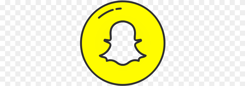 Ghost Snapchat Logo Icon Logo Transparent Snapchat, Symbol, Badge, Disk, Sign Png Image