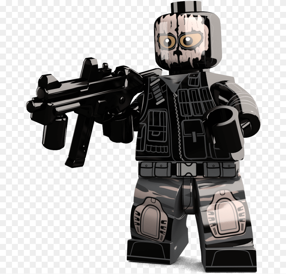 Ghost Soldier Lego Call Of Duty Minifigures, Adult, Male, Man, Person Free Png Download