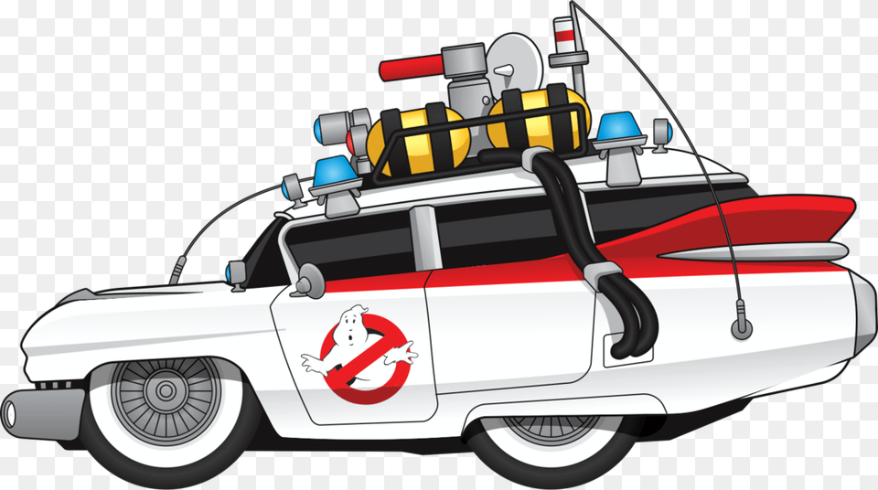 Ghostbuster Ecto 1 Cartoon, Device, Tool, Plant, Lawn Mower Free Png Download