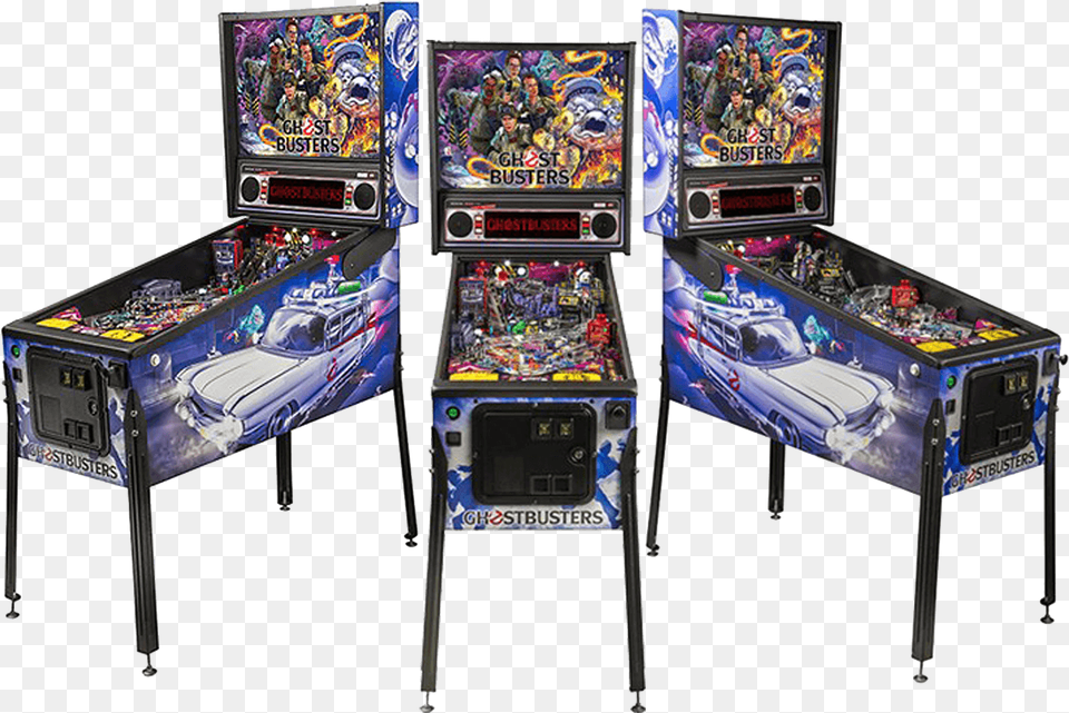Ghostbuster Pinball Machine, Arcade Game Machine, Game, Car, Transportation Free Png