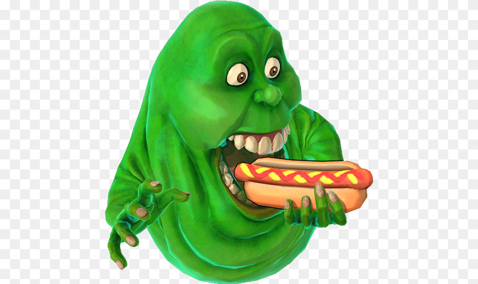 Ghostbuster World Slimer Cartoon, Baby, Person, Food, Hot Dog Free Png Download