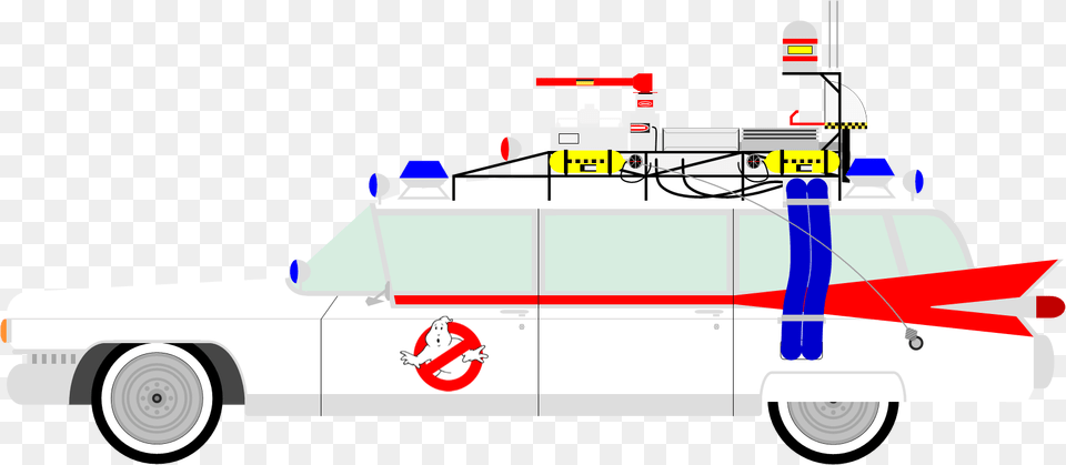 Ghostbusters Ecto 1 Ambulance Clipart Ghostbusters, Transportation, Van, Vehicle, Moving Van Free Png