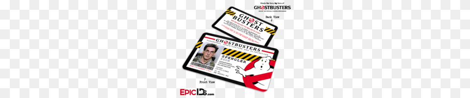 Ghostbusters Paranormal Investigation Cosplay Name Badgeid Card, Text, Document, Id Cards, Driving License Free Png Download