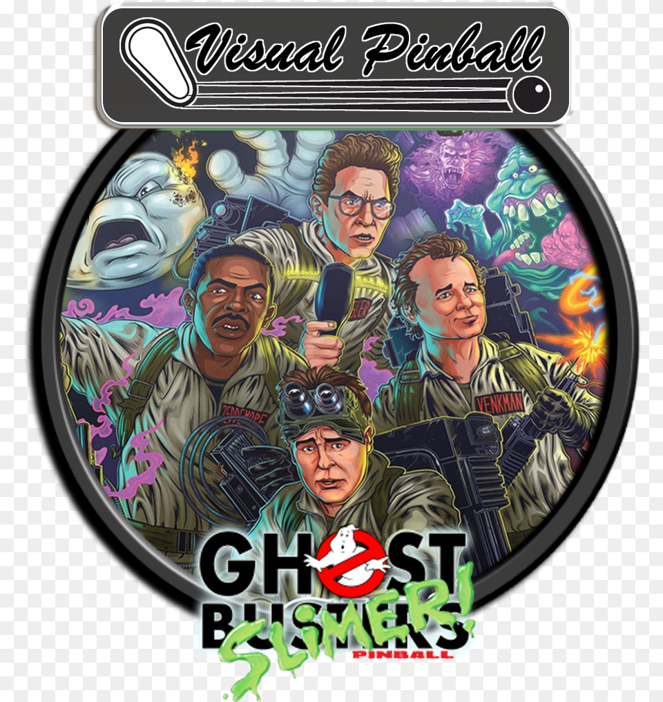 Ghostbusters Pinball Backglass, Adult, Person, Man, Male Free Png Download