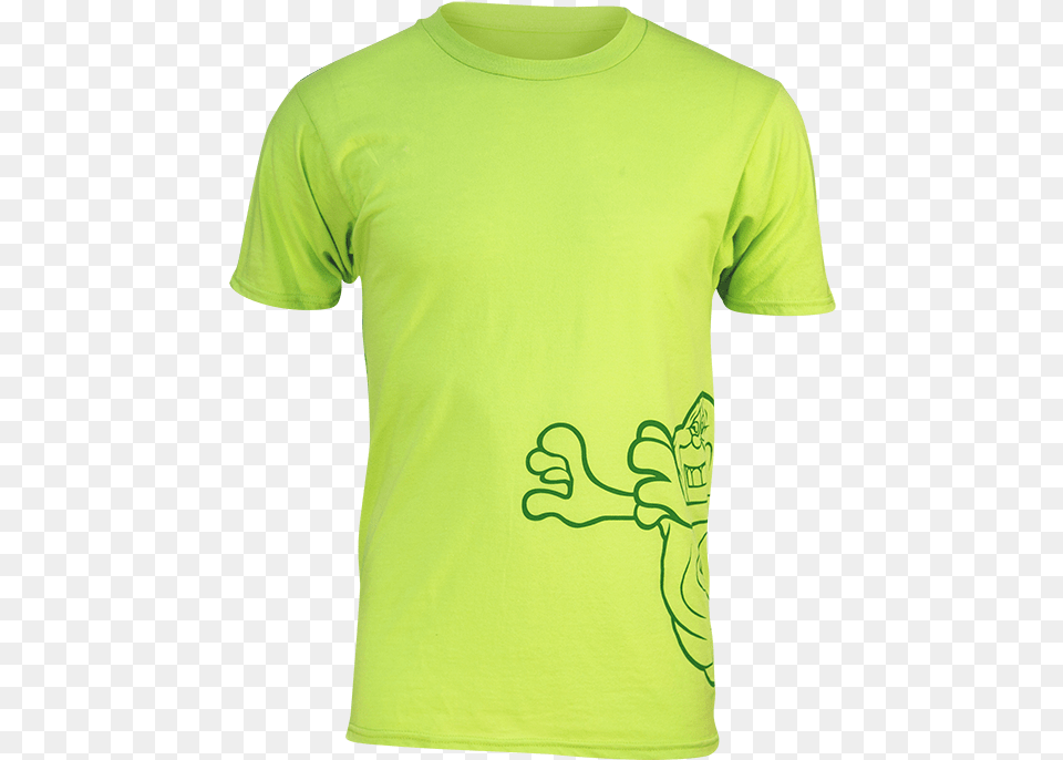 Ghostbusters Slimer Running Shirt Active Shirt, Clothing, T-shirt Free Transparent Png
