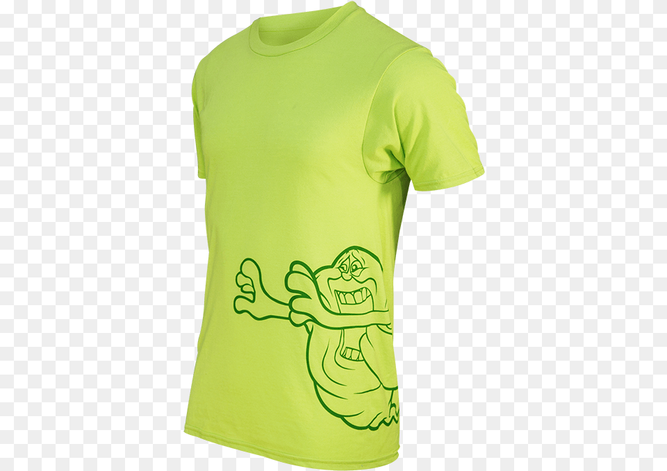 Ghostbusters Slimer Running Shirt Slimer, Clothing, T-shirt Free Transparent Png